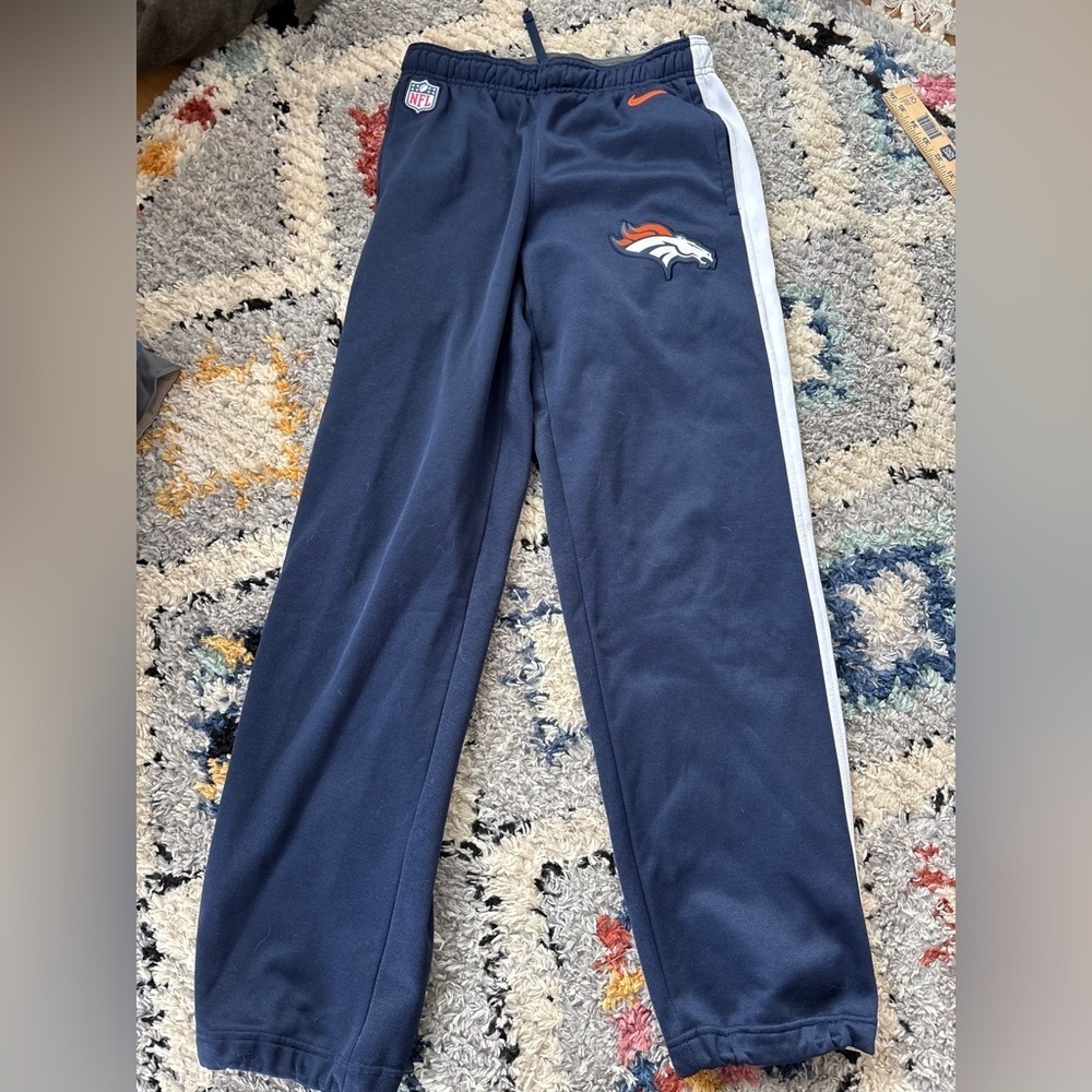 Nike Denver broncos fleece lined pants mens small